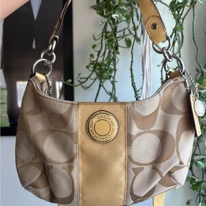 Coach Signature Stripe Demi Crossbody